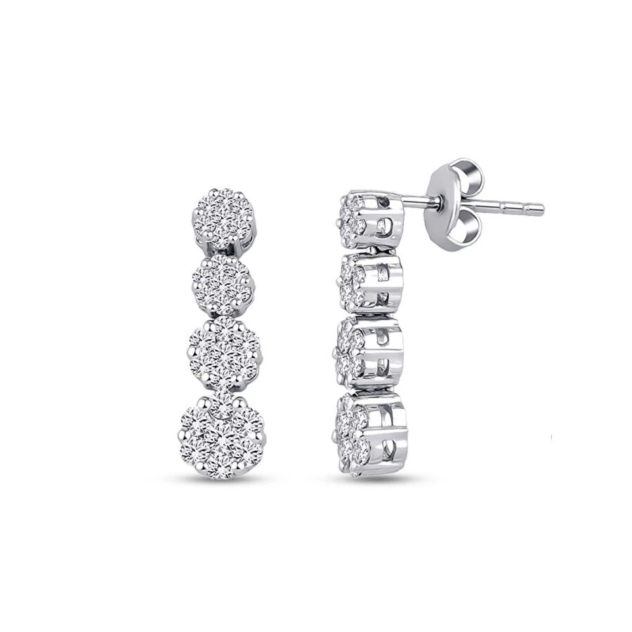 0.88 Carat Diamond Trend Earrings