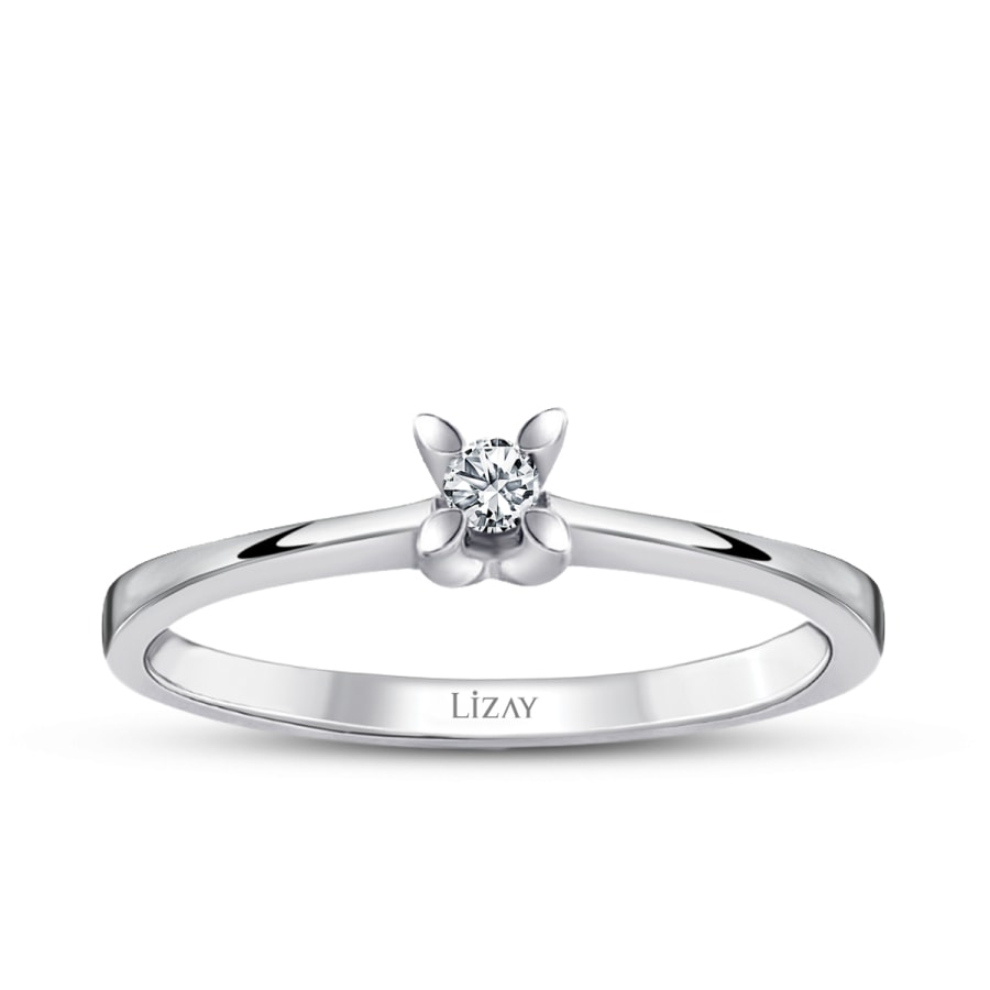 0.04 Carat Diamond Solitaire Engagement Ring