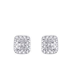 0.36 Carat Diamond Baguette Earrings