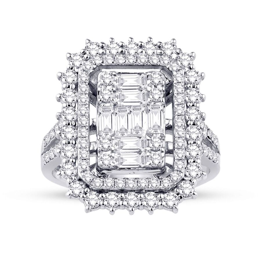 1.14 Carat Diamond Baguette Ring
