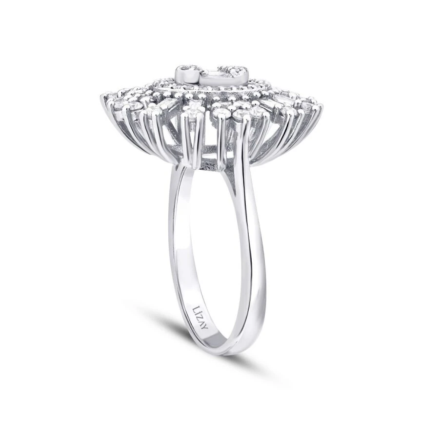0.93 Carat Diamond Baguette Ring