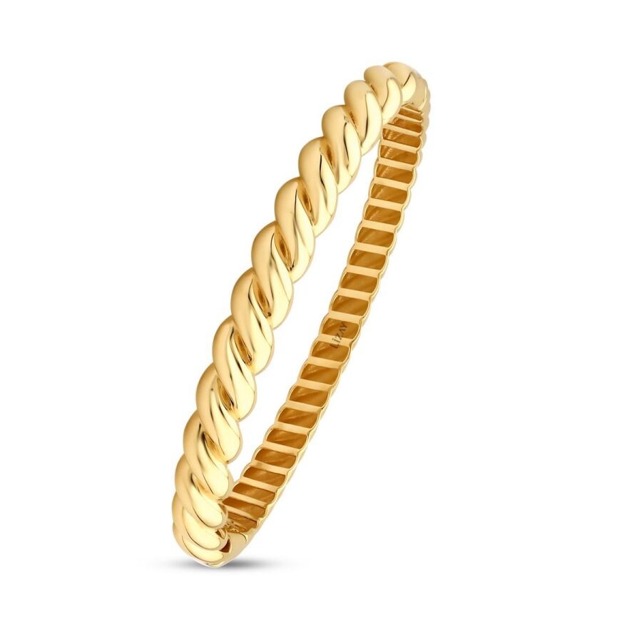 Gold Twisted Bangle