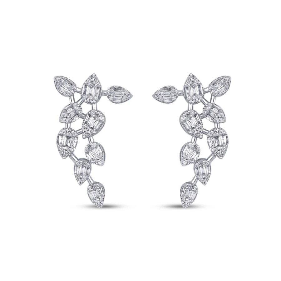 0.87 ct. Diamant Baguette Ohrringe