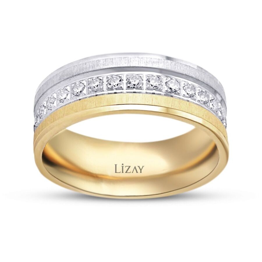 Gold Zweifarbiger Ehering