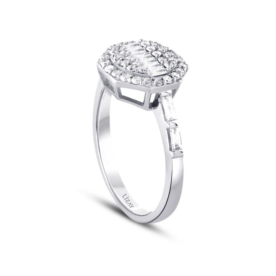 0.58 Carat Diamond Baguette Ring