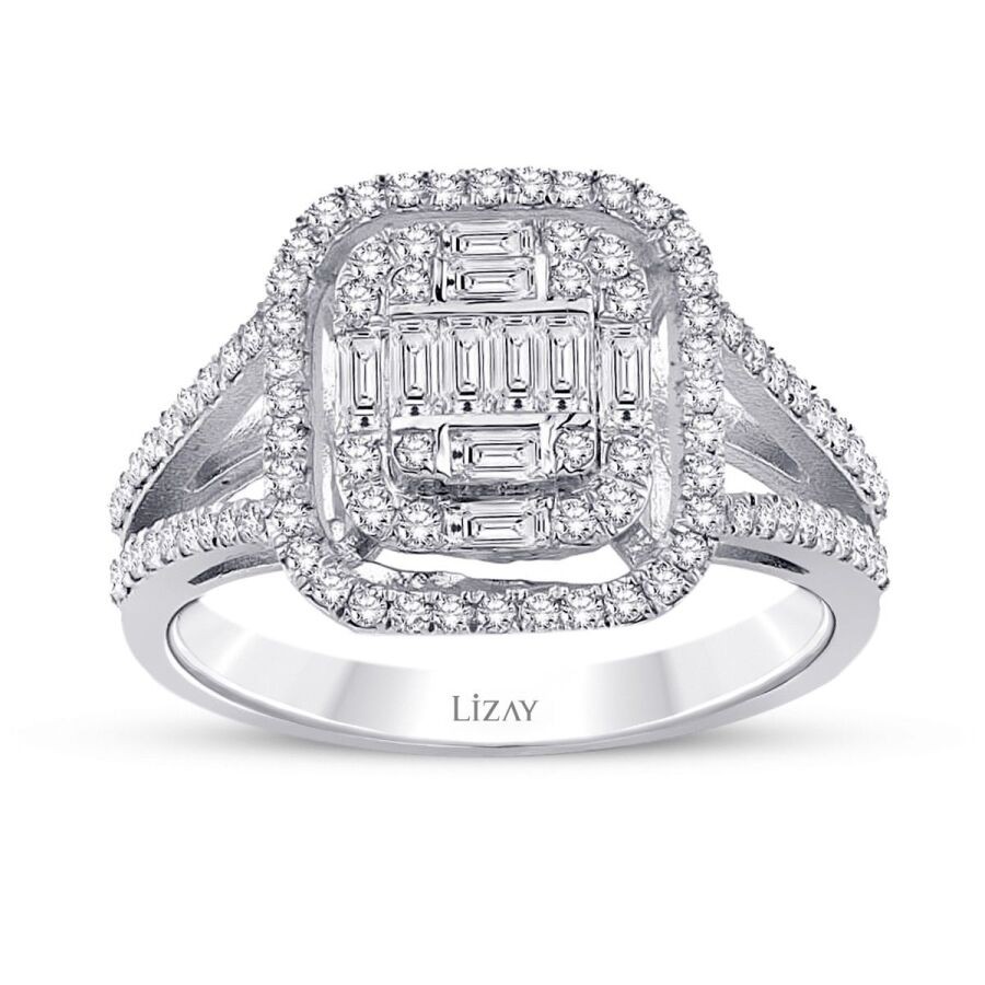 0.68 Carat Diamond Baguette Ring