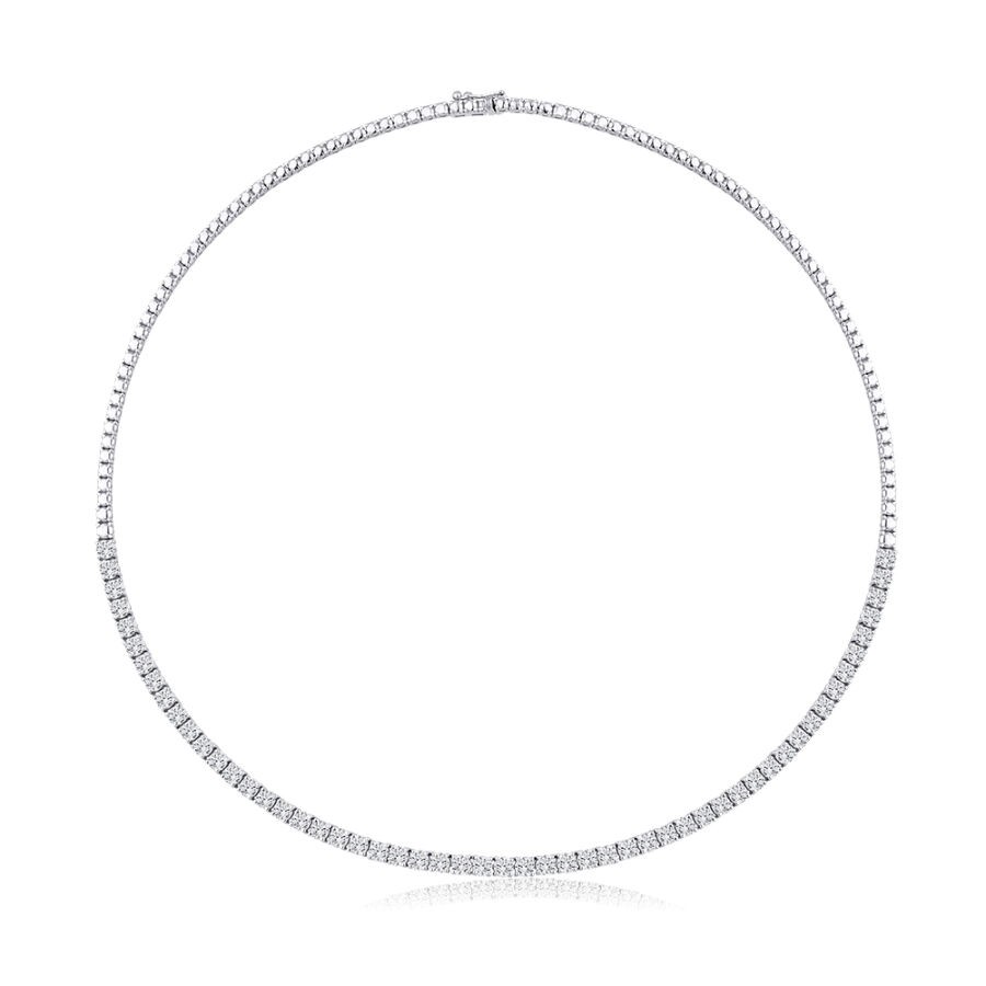 10.15 Carat Diamond Tennis Necklace