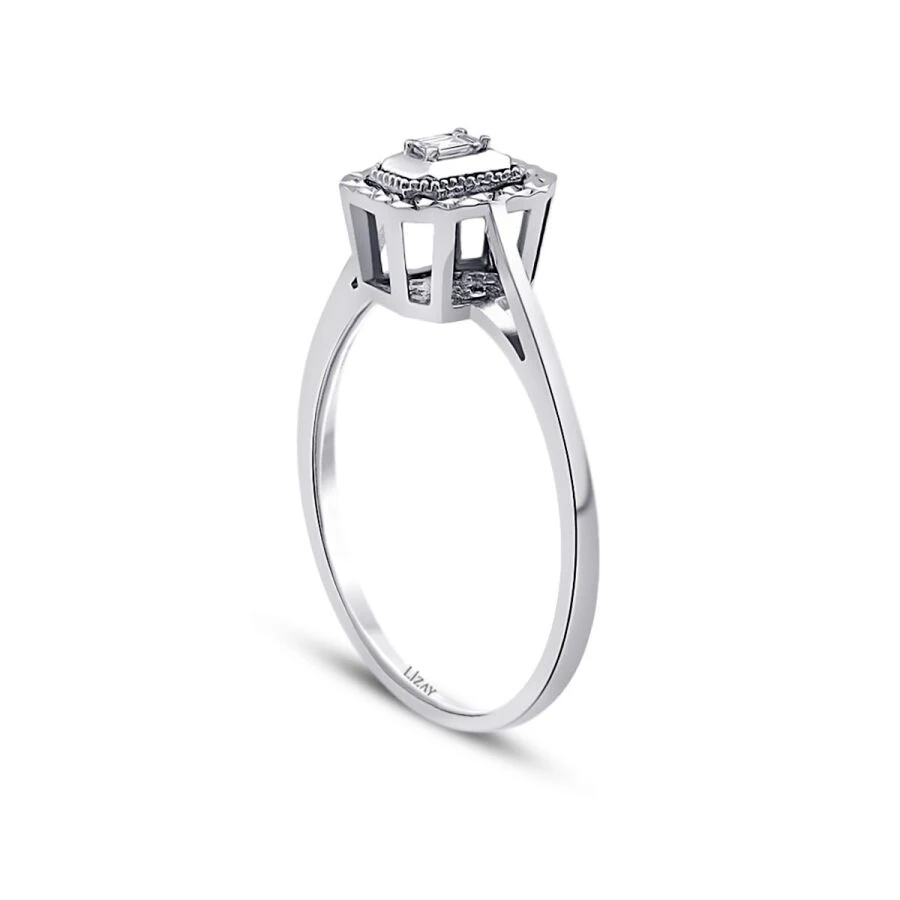 0.04 ct. Diamant Baguette Ring