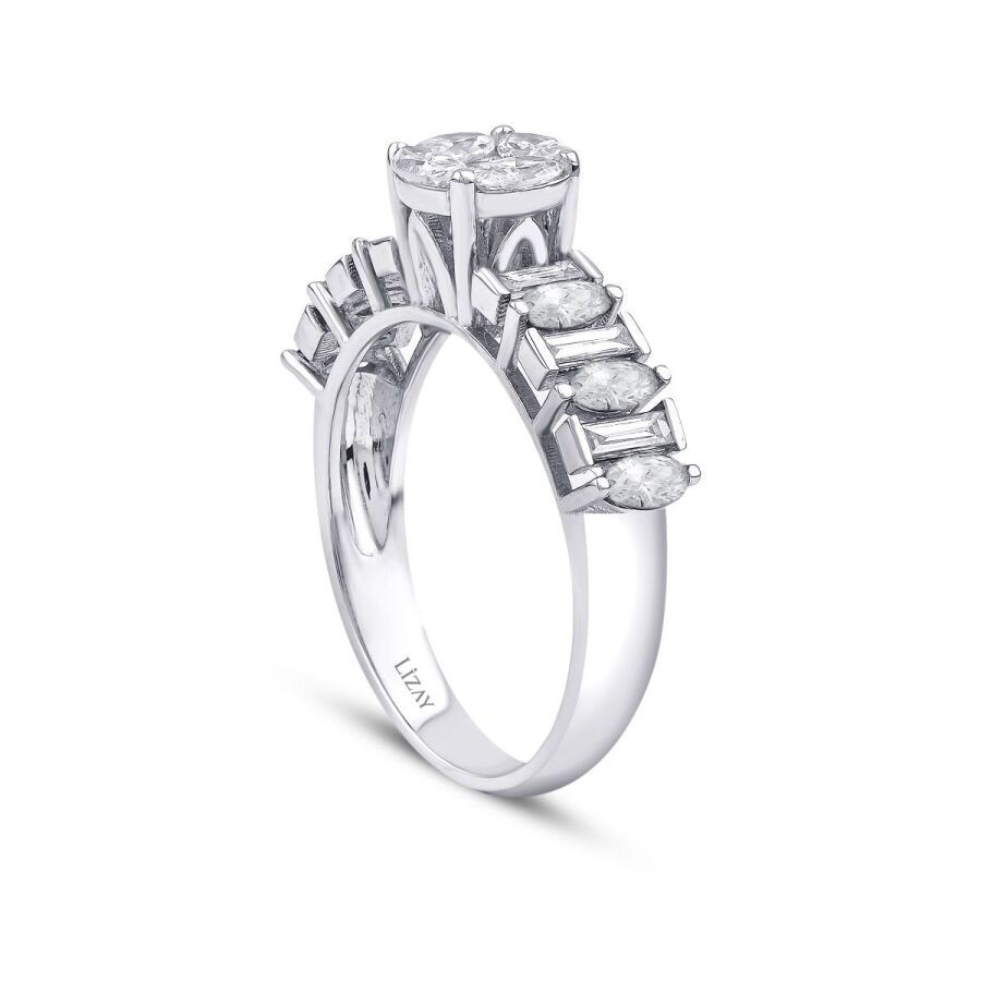 1,05 Karat Diamant Baguette Ring