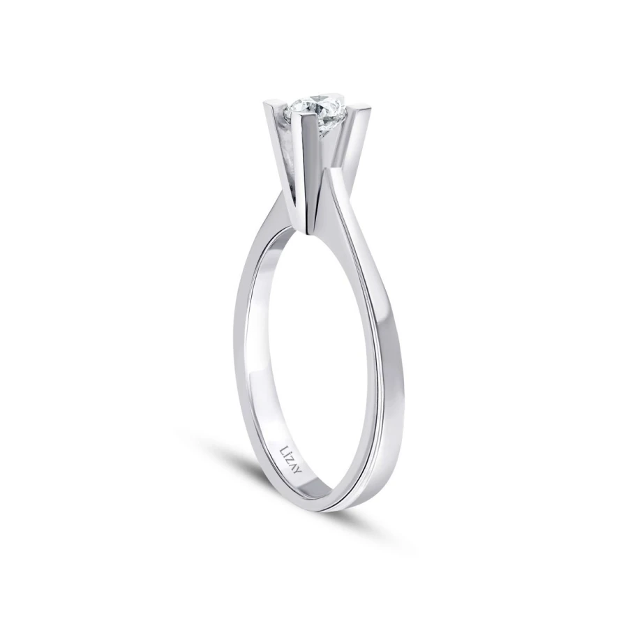 0.35 Carat Diamond Round Solitaire Engagement Ring