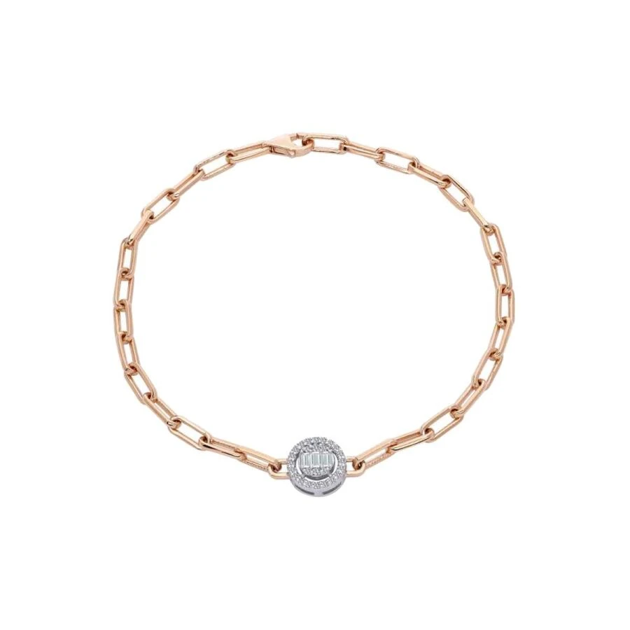 0.18 Carat Diamond Baguette Bracelet