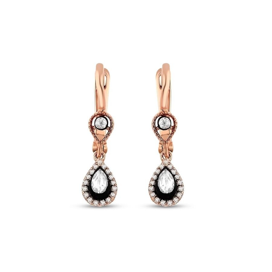 0,50 Karat Diamant Tropfen Ohrringe