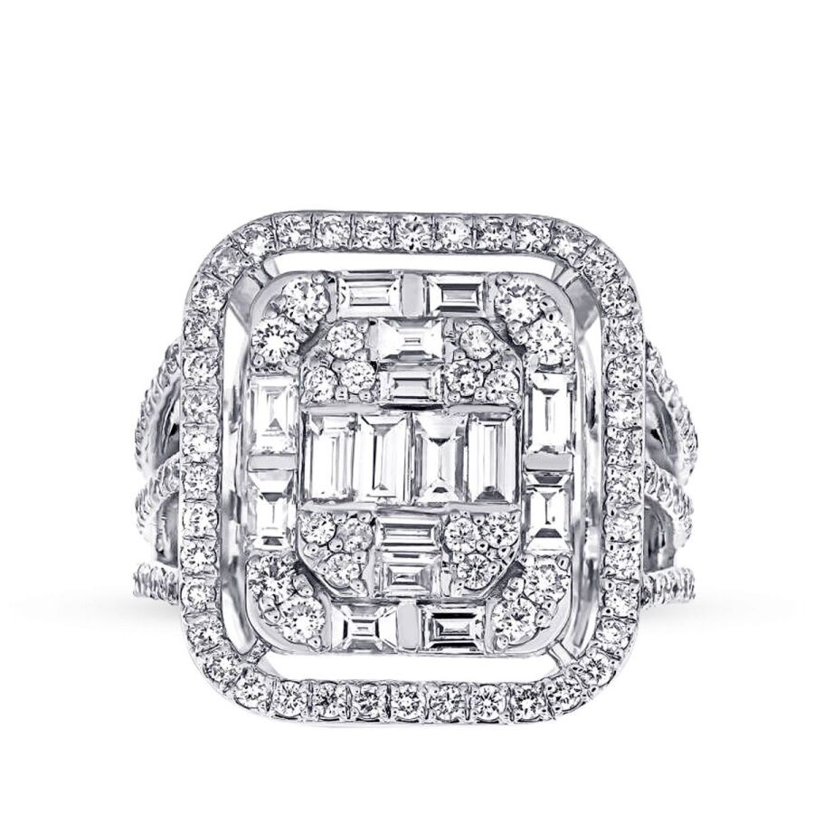 2.64 Carat Diamond Baguette Ring