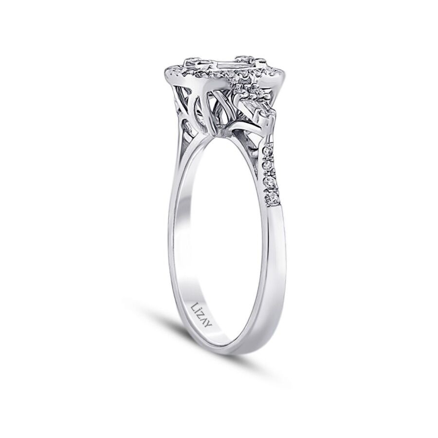 0.52 Carat Diamond Baguette Ring