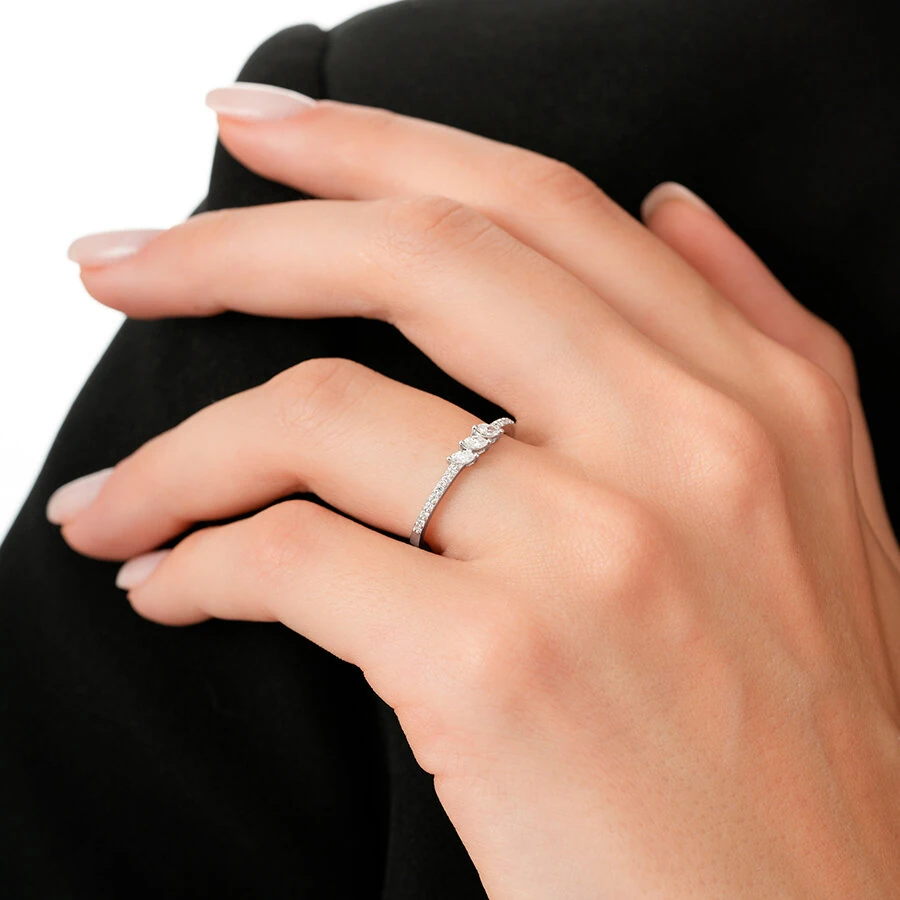 0.22 Carat Diamond Marquise Ring