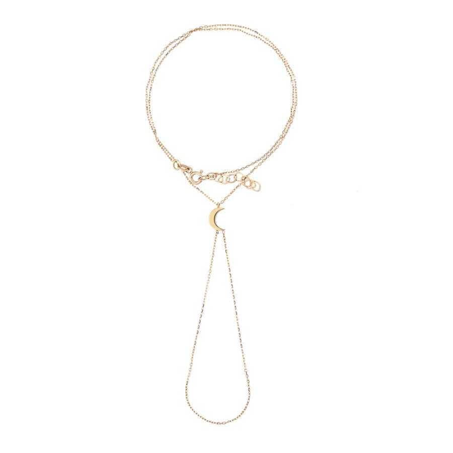 Golden Crescent Shahmeran Bracelet