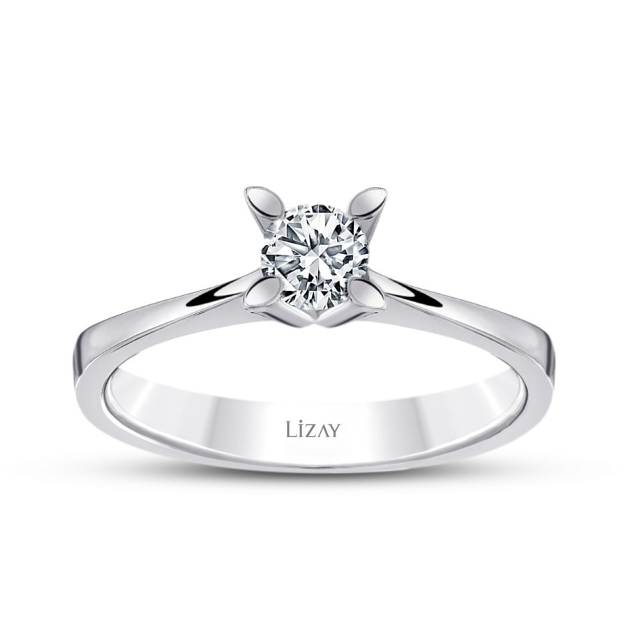 0.40 Carat Diamond Round Solitaire Engagament Ring