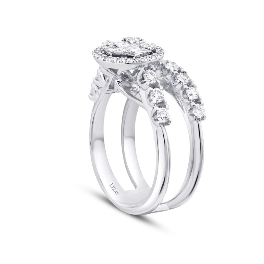 1.09 Carat Diamond Baguette Ring