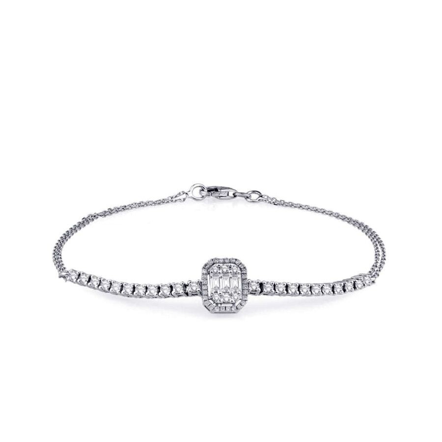 0.75 Carat Diamond Baguette Trend Bracelet