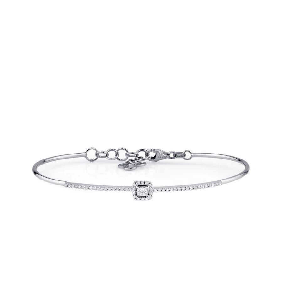 0.47 Carat Diamond Princess Bangle