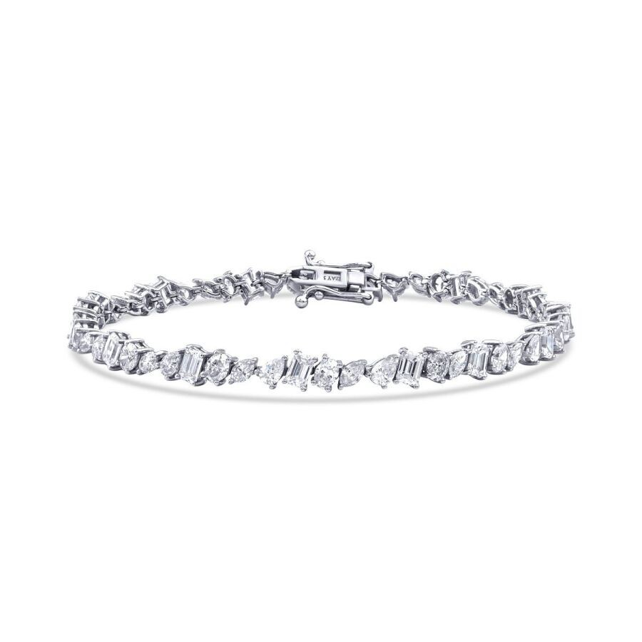 7.10 Carat Diamond Baguette Bracelet