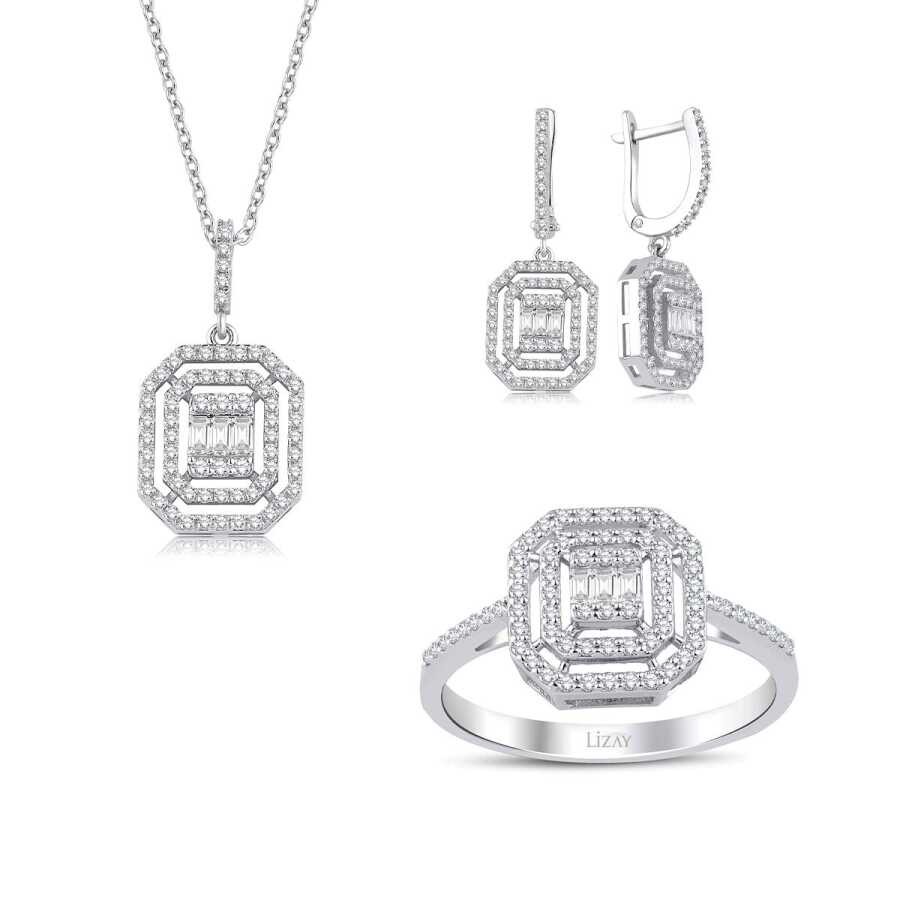 1,46 Karat Diamant Baguette Set
