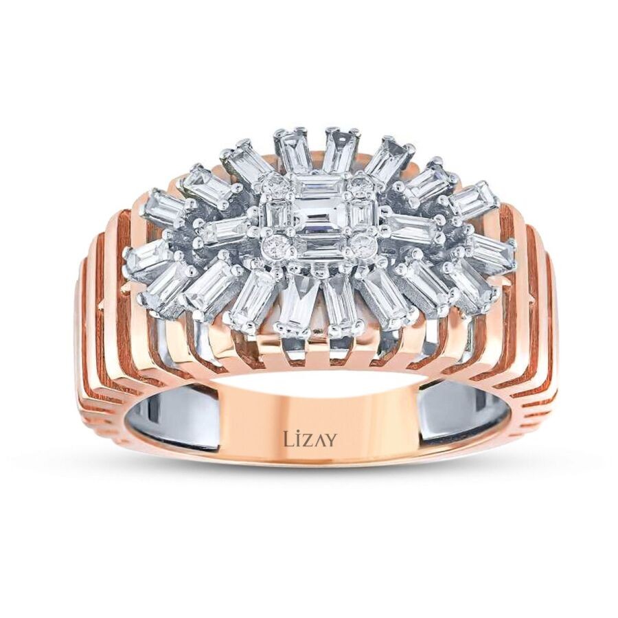 0.63 Carat Diamond Baguette Ring