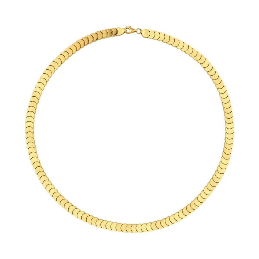 Gold Patterned Necklace
