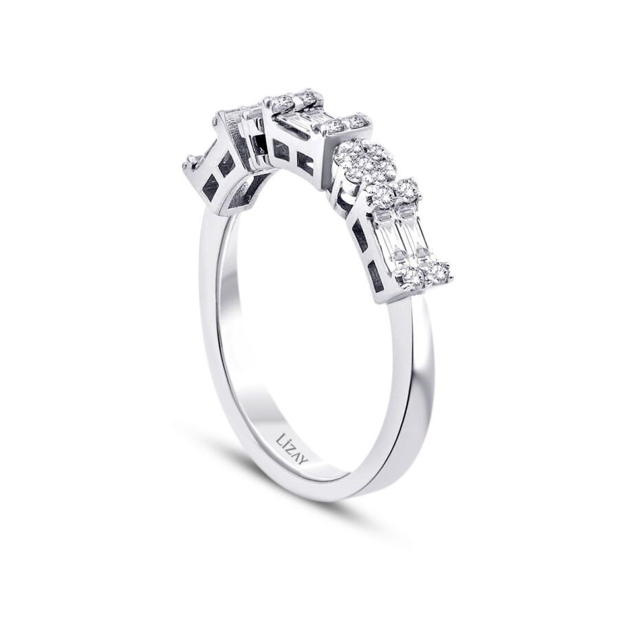 0,44 Karat Diamant Baguette Ring