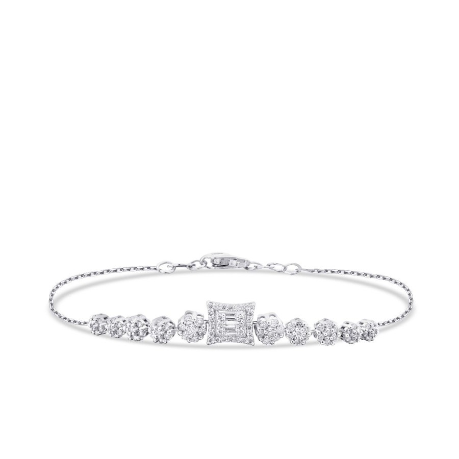 0.49 Carat Diamond Trend Baguette Bracelet