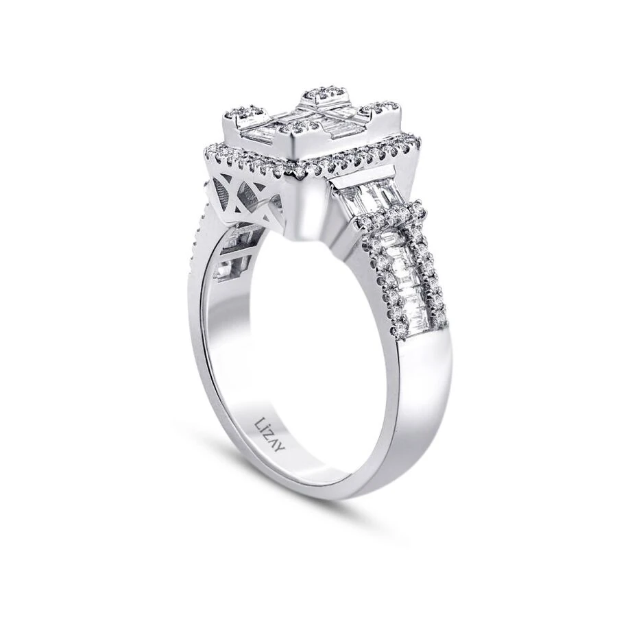 1.06 Carat Diamond Baguette Ring