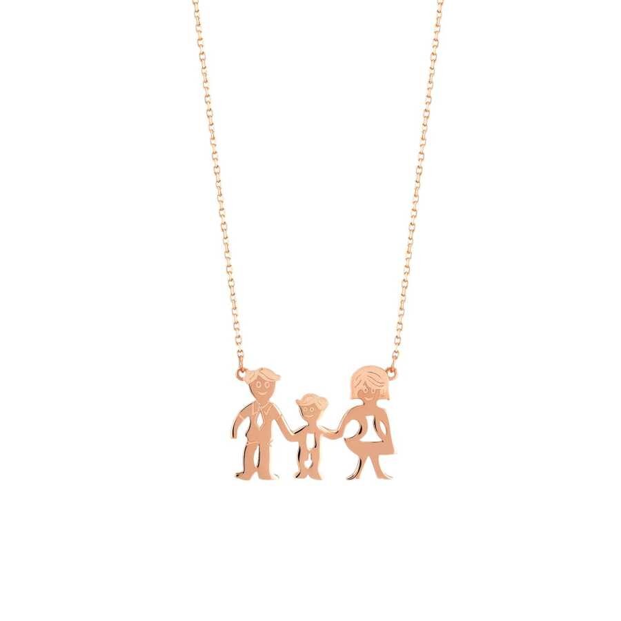 Gold Family Necklace