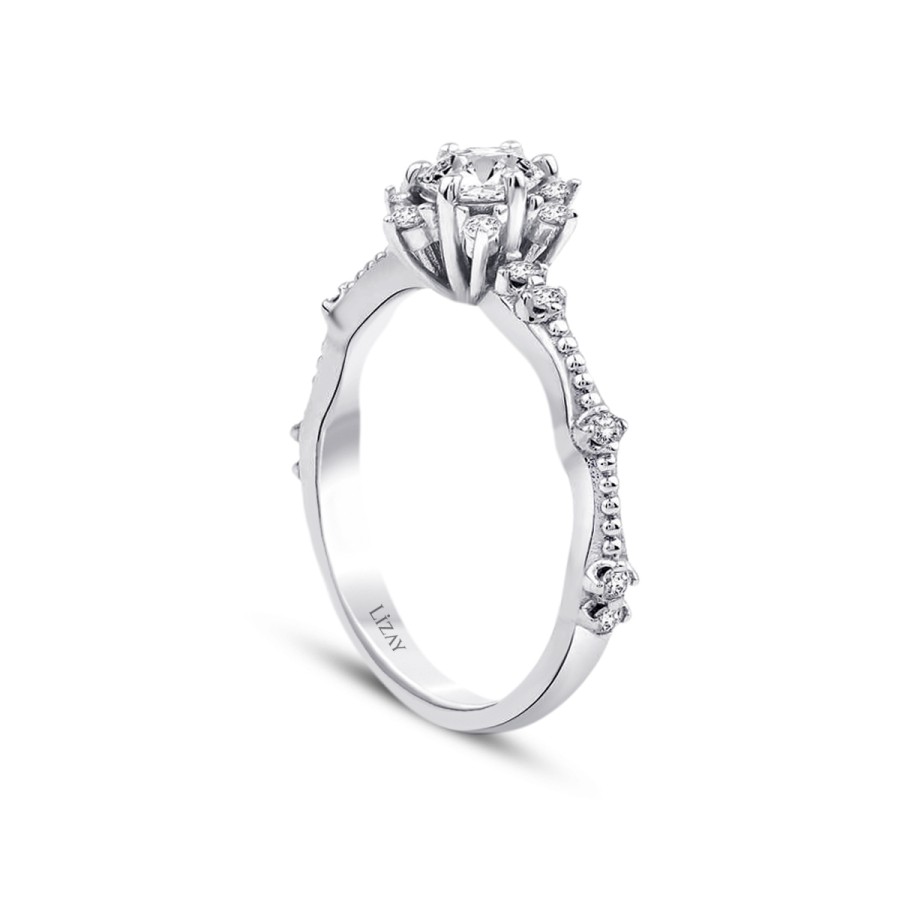 0.51 Carat Diamond Round Solitaire Engagement Ring