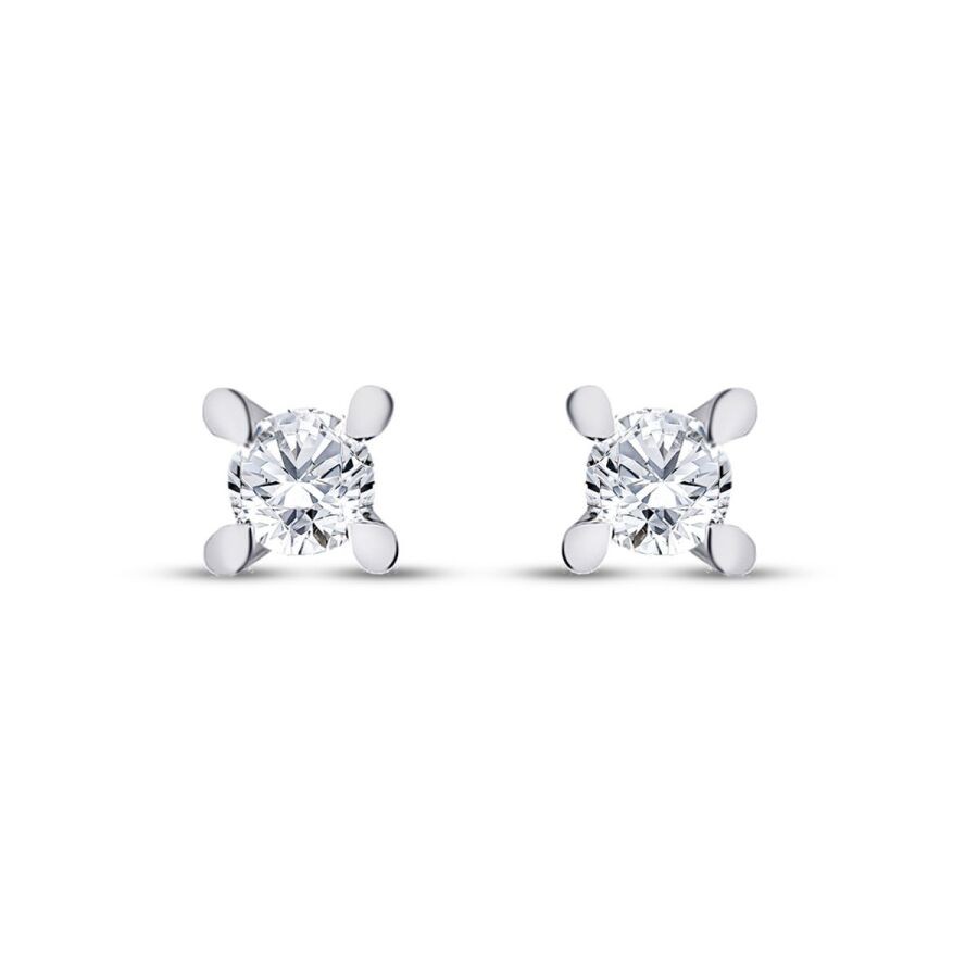 0.90 Carat Diamond Solitaire Earring