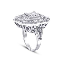 1.56 Carat Diamond Aurora Baguette Ring