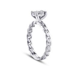 0,23 Karat Diamant Kettenring