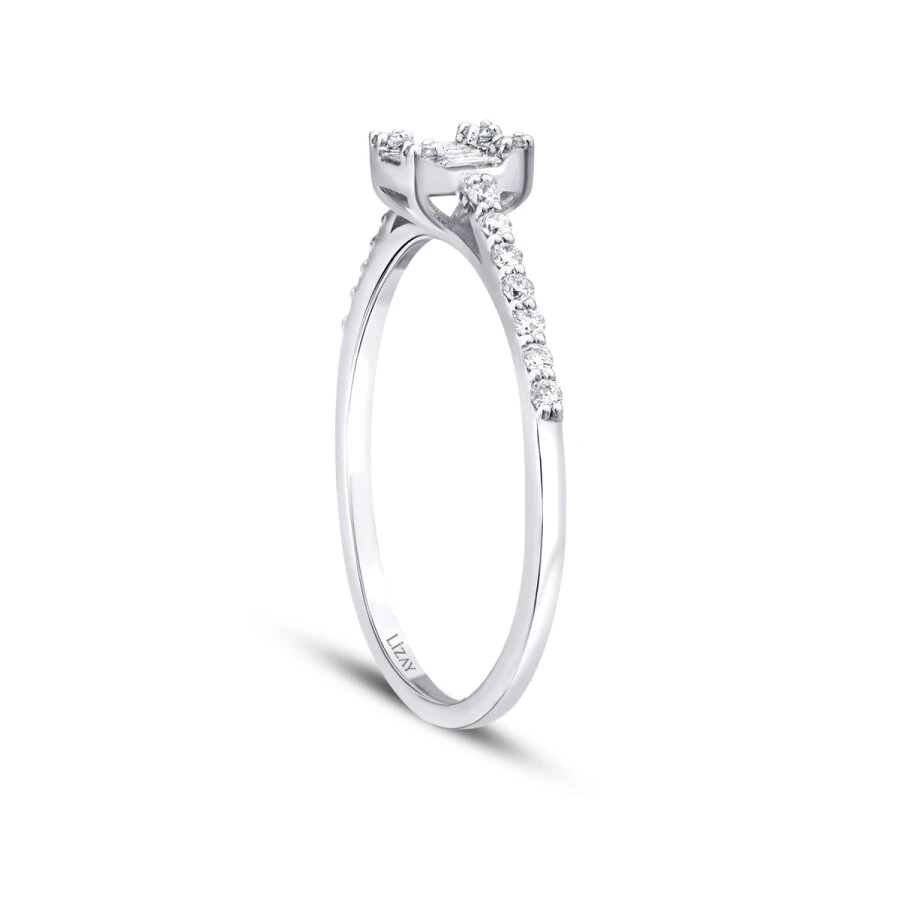 0.21 Carat Diamond Baguette Ring