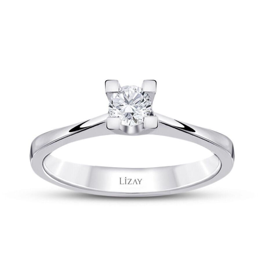 0.15 Carat Diamond Round Solitaire Engagement Ring