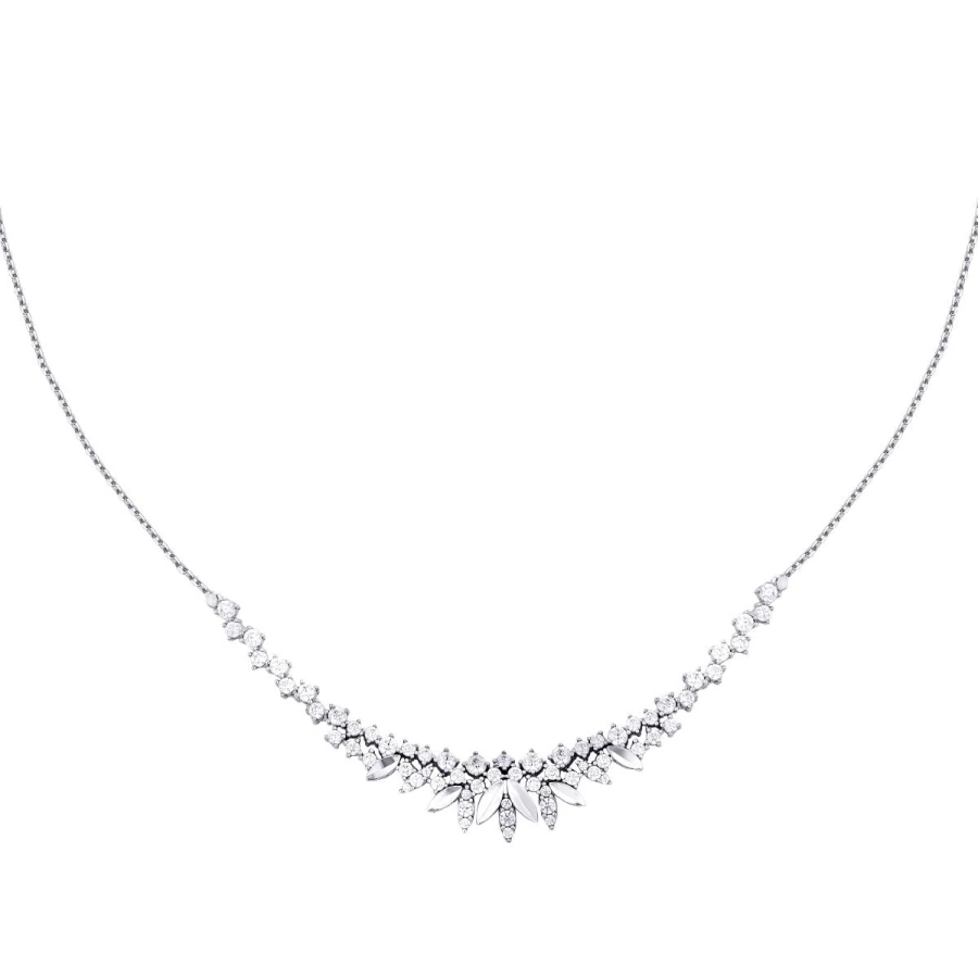 Gold Halskette mit Blattmuster