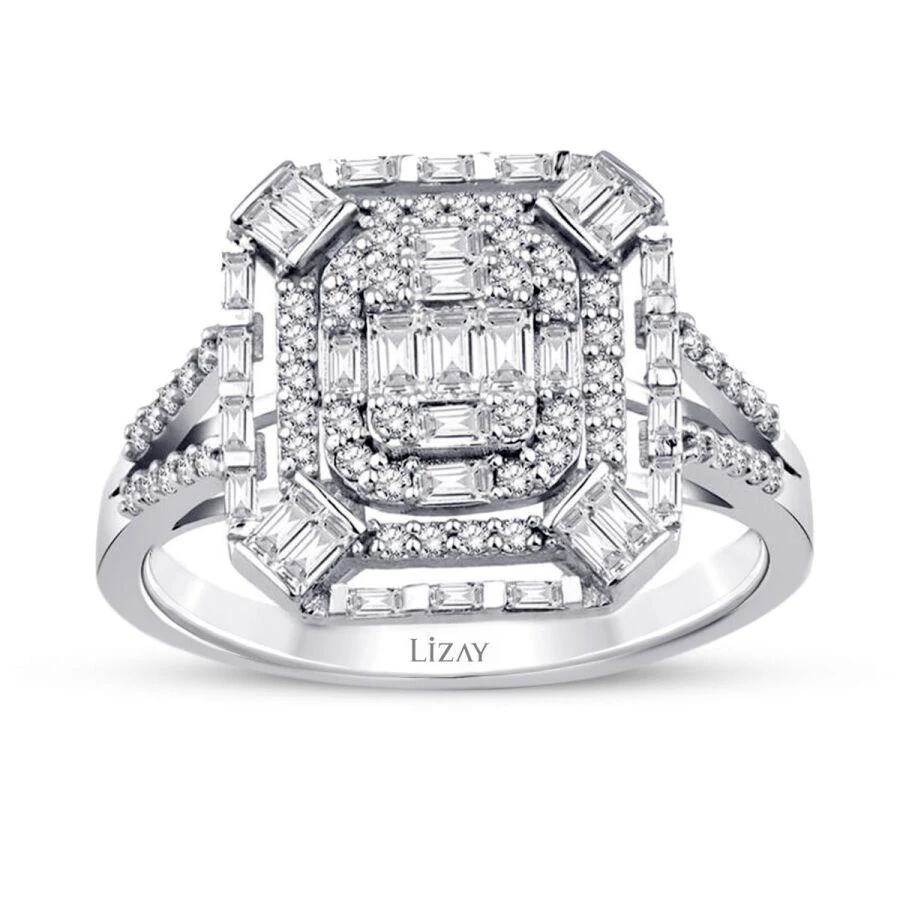 0.67 Carat Diamond Baguette Ring