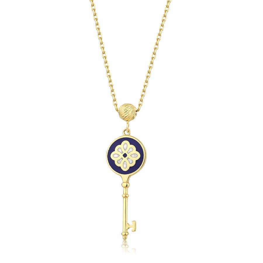 Gold Key Trend Necklace
