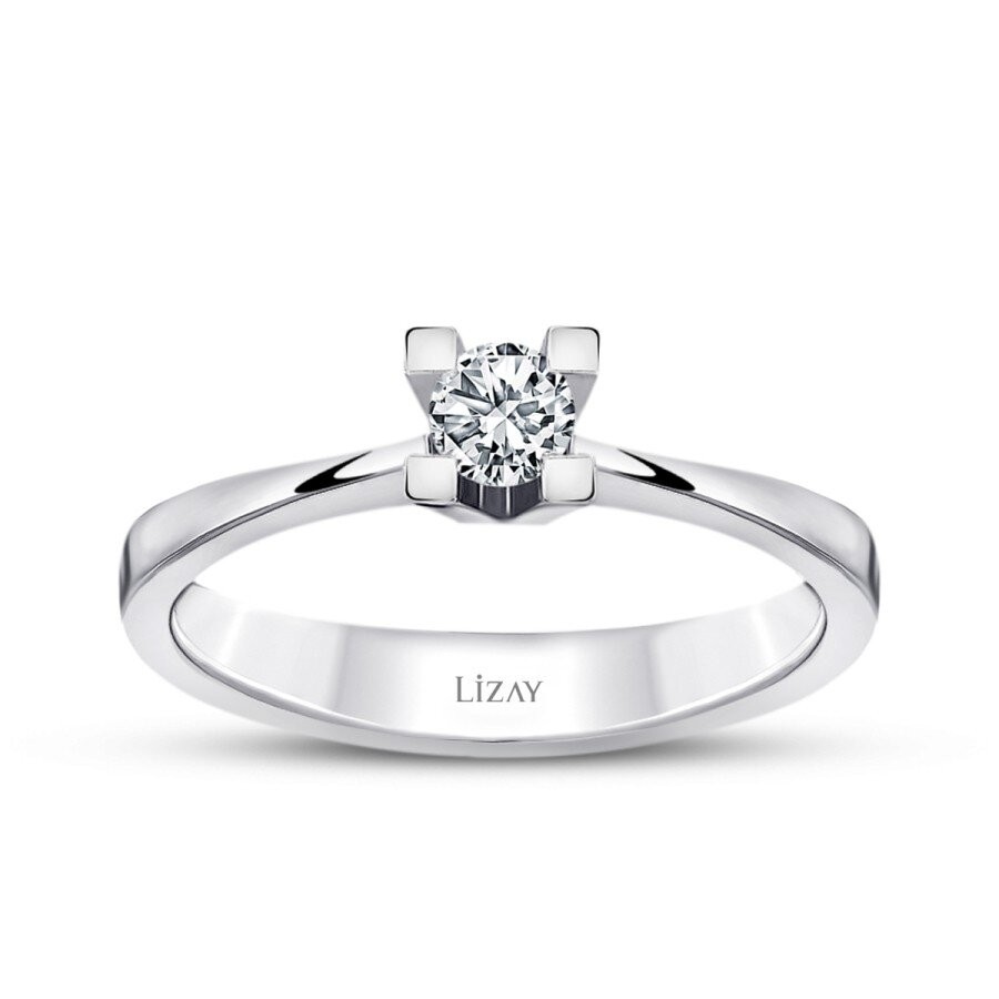 0.10 Carat Diamond Round Solitaire Engagement Ring