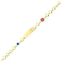 Gold Baby Nameplate Bracelet