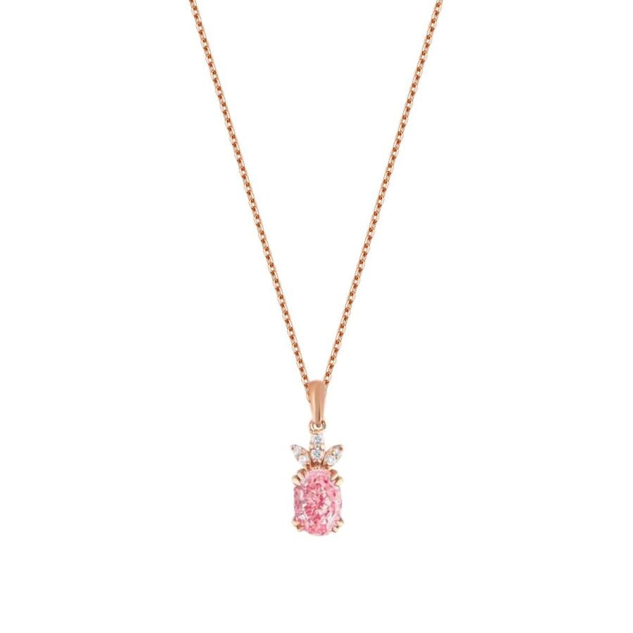 0.86 Carat Diamond Tourmaline Necklace