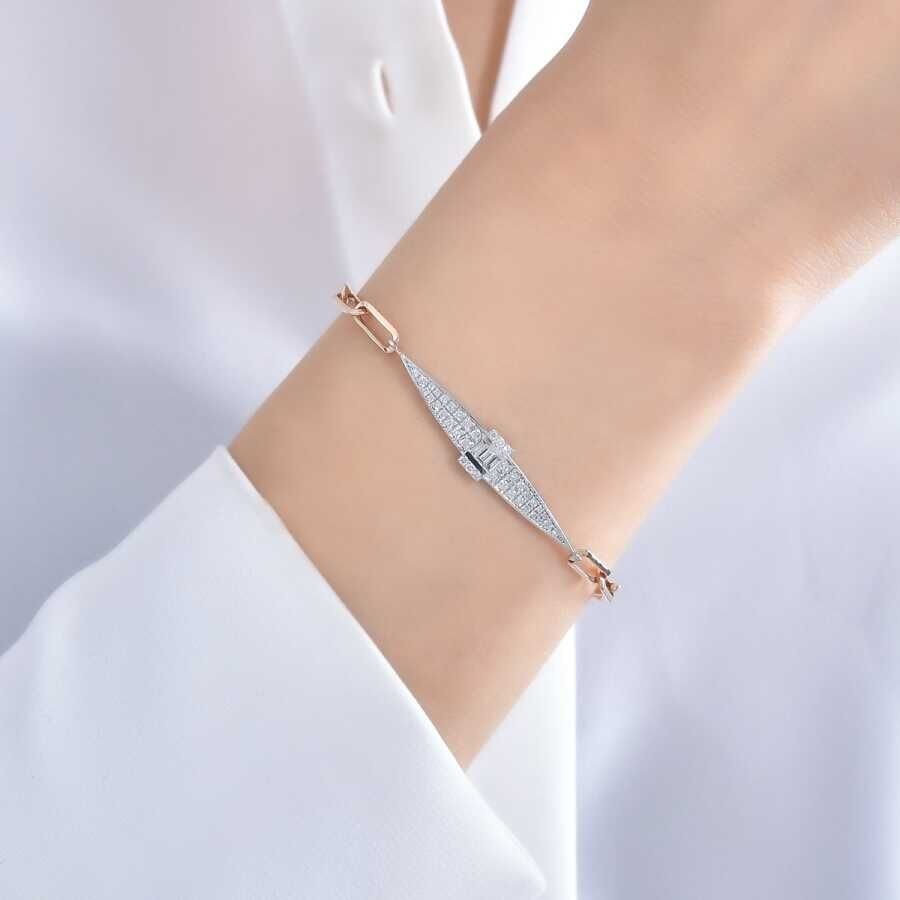 0.40 Carat Diamond Baguette Bracelet