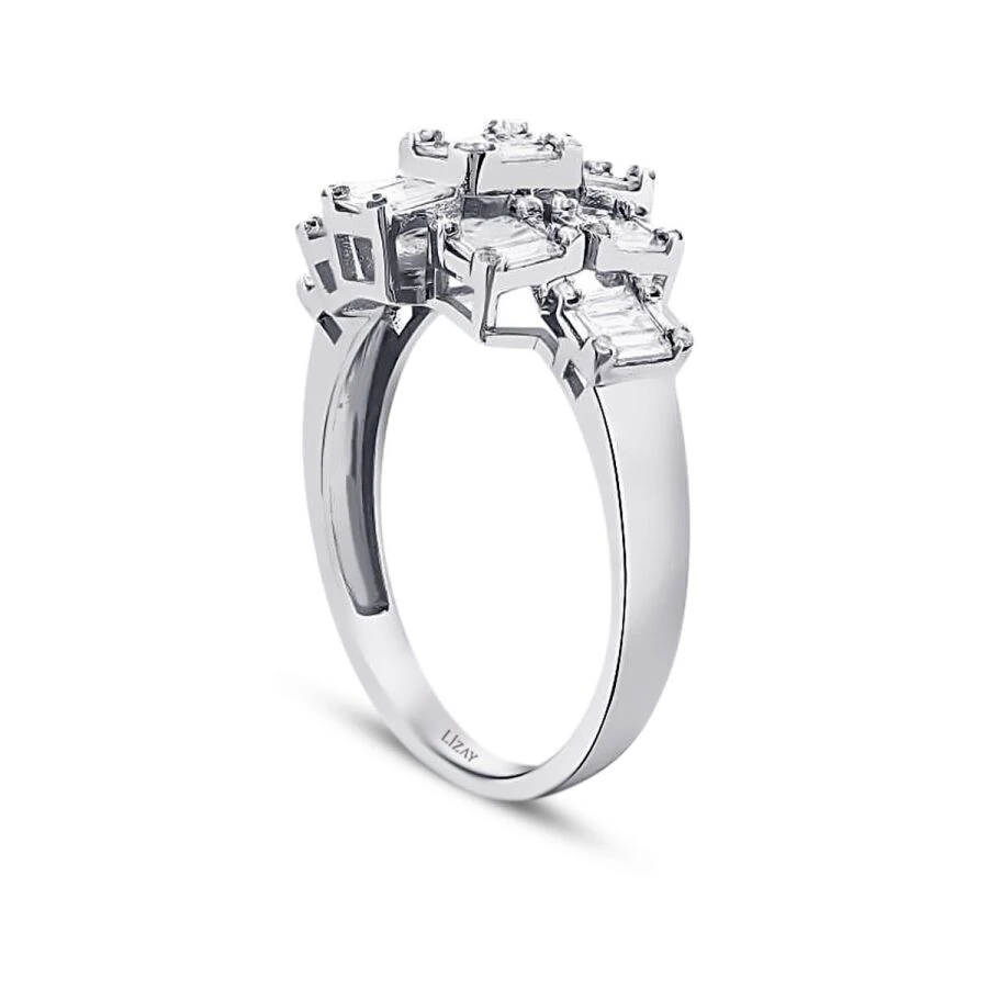 0.87 Carat Diamond Baguette Ring