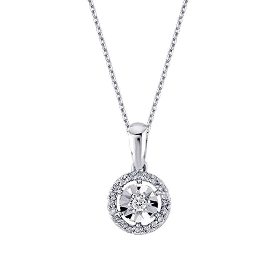 0.08 Carat Diamond-Effect Necklace