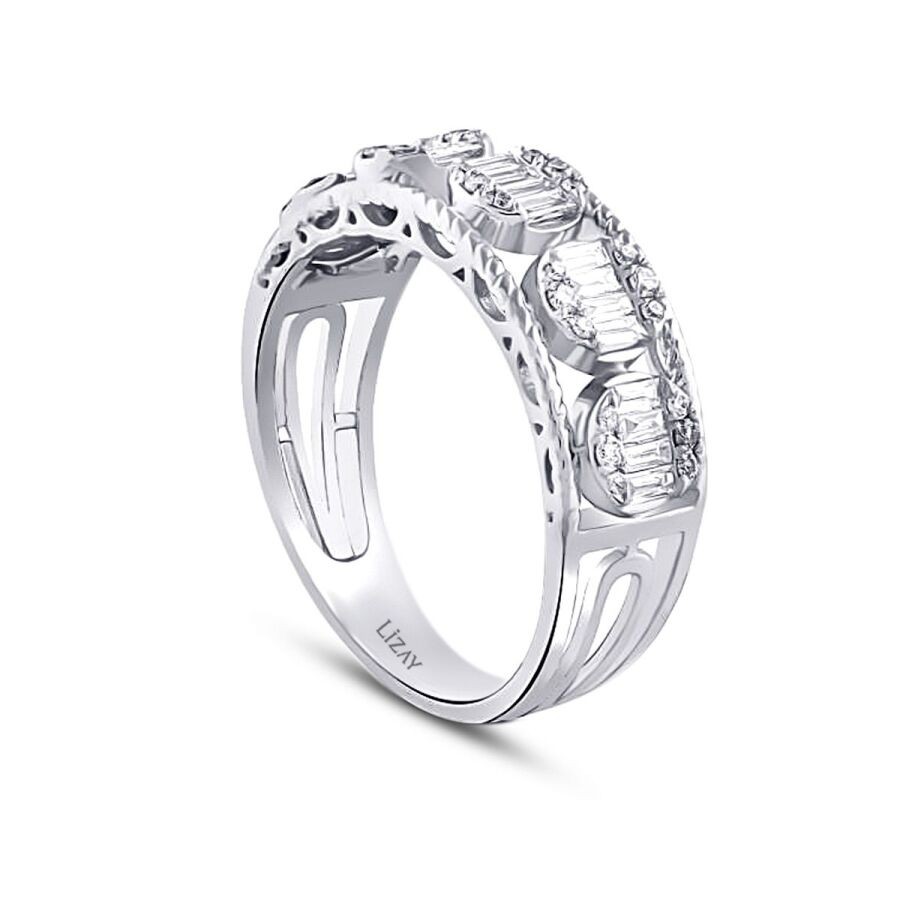 0.45 Carat Diamond Baguette Ring