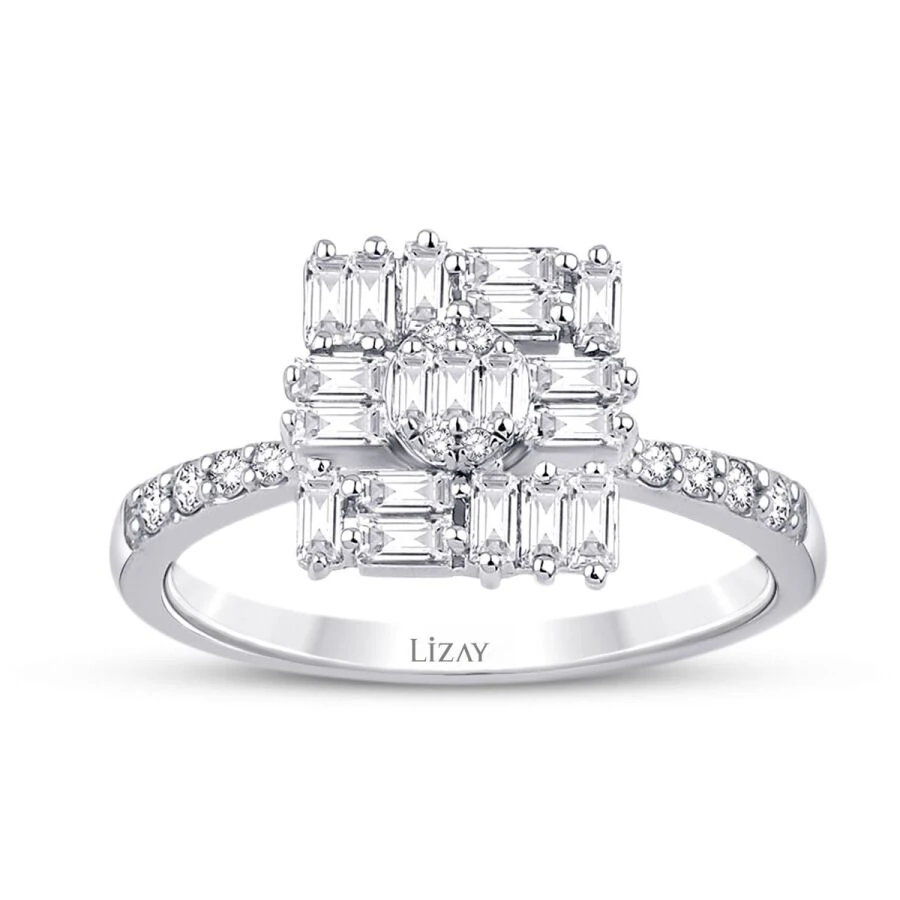 0.47 Carat Diamond Baguette Ring