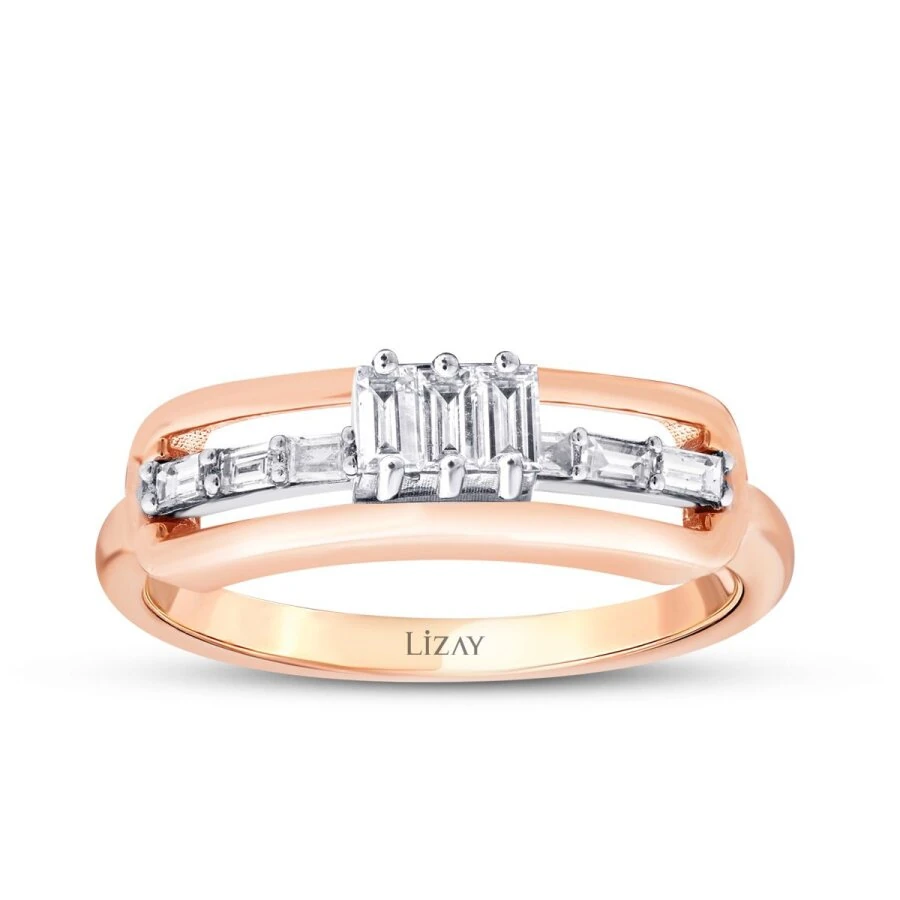 0.37 Carat Diamond Baguette Ring